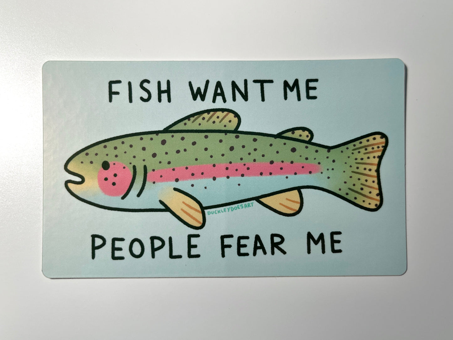 Fish Want Me Bumper Sticker