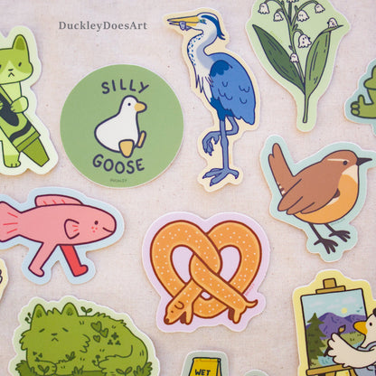 Over the Goose Wall Vinyl Sticker