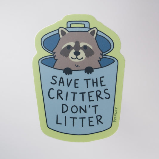 Save the Critters Vinyl Sticker