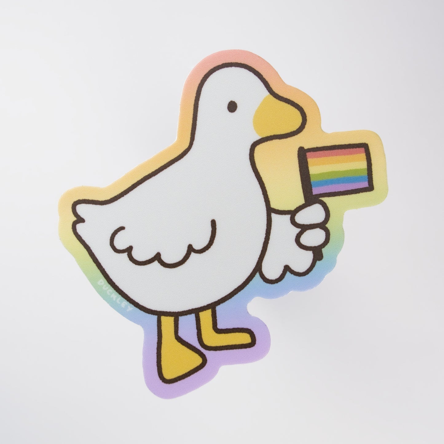 Pride Duck Vinyl Sticker