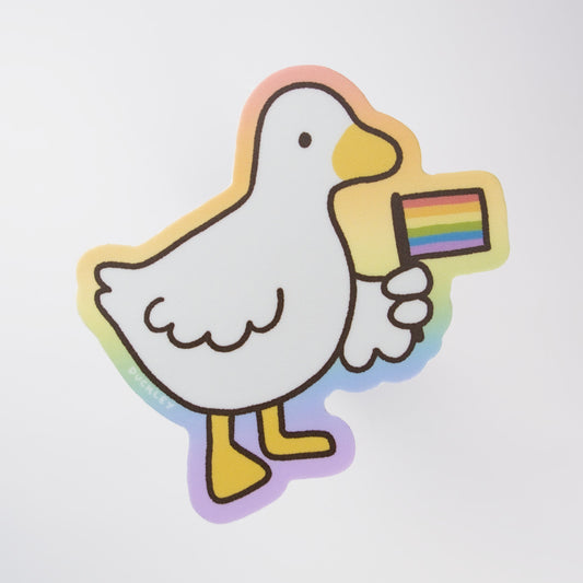 Pride Duck Vinyl Sticker
