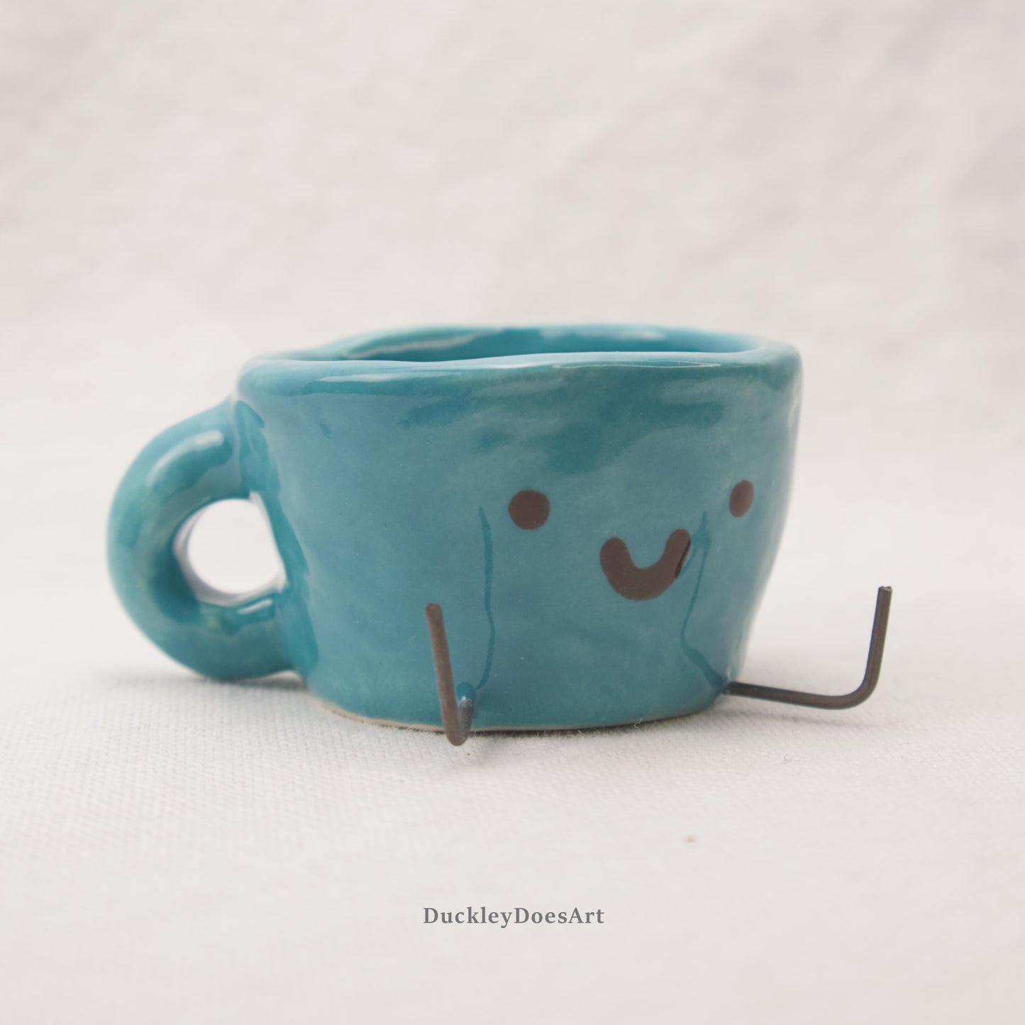 Blue Smiley Mug