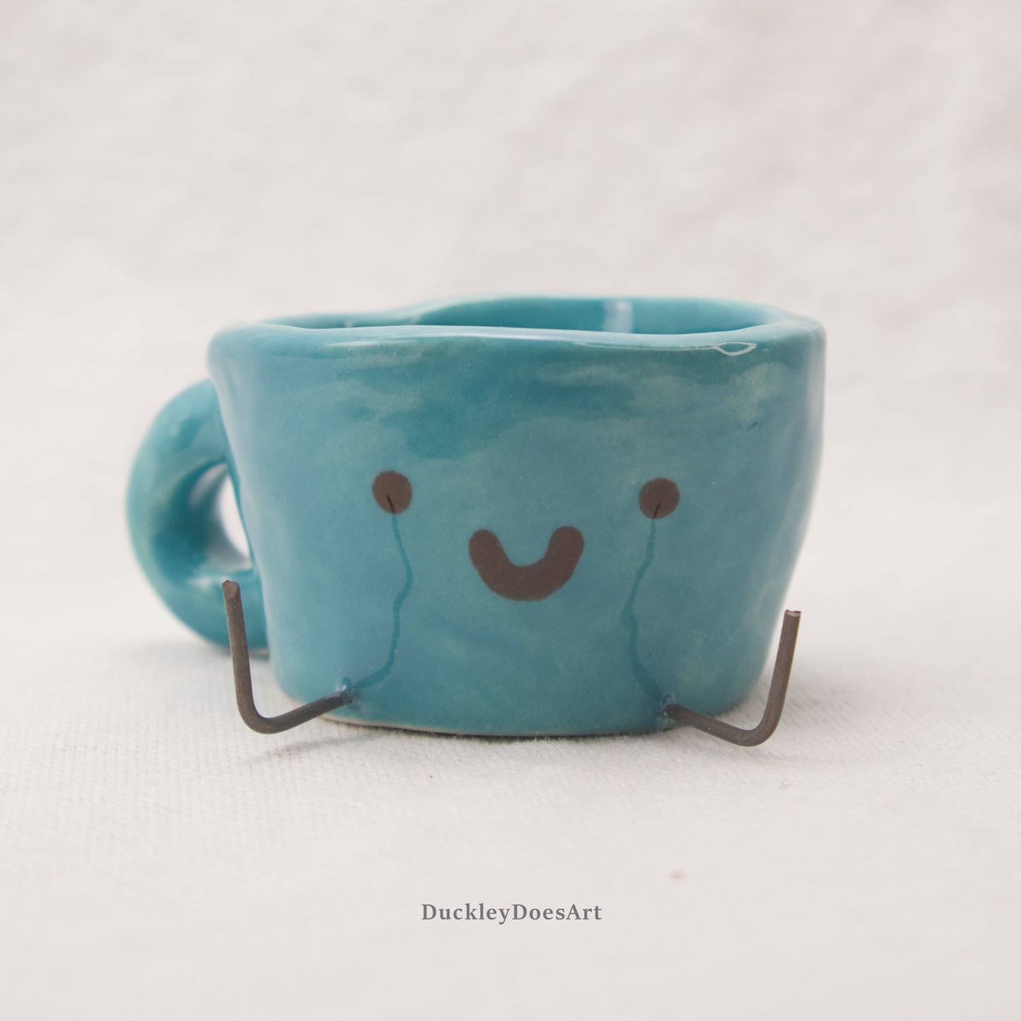 Blue Smiley Mug
