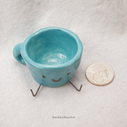 Blue Smiley Mug