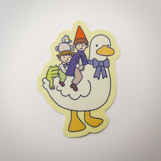Over the Goose Wall Vinyl Sticker