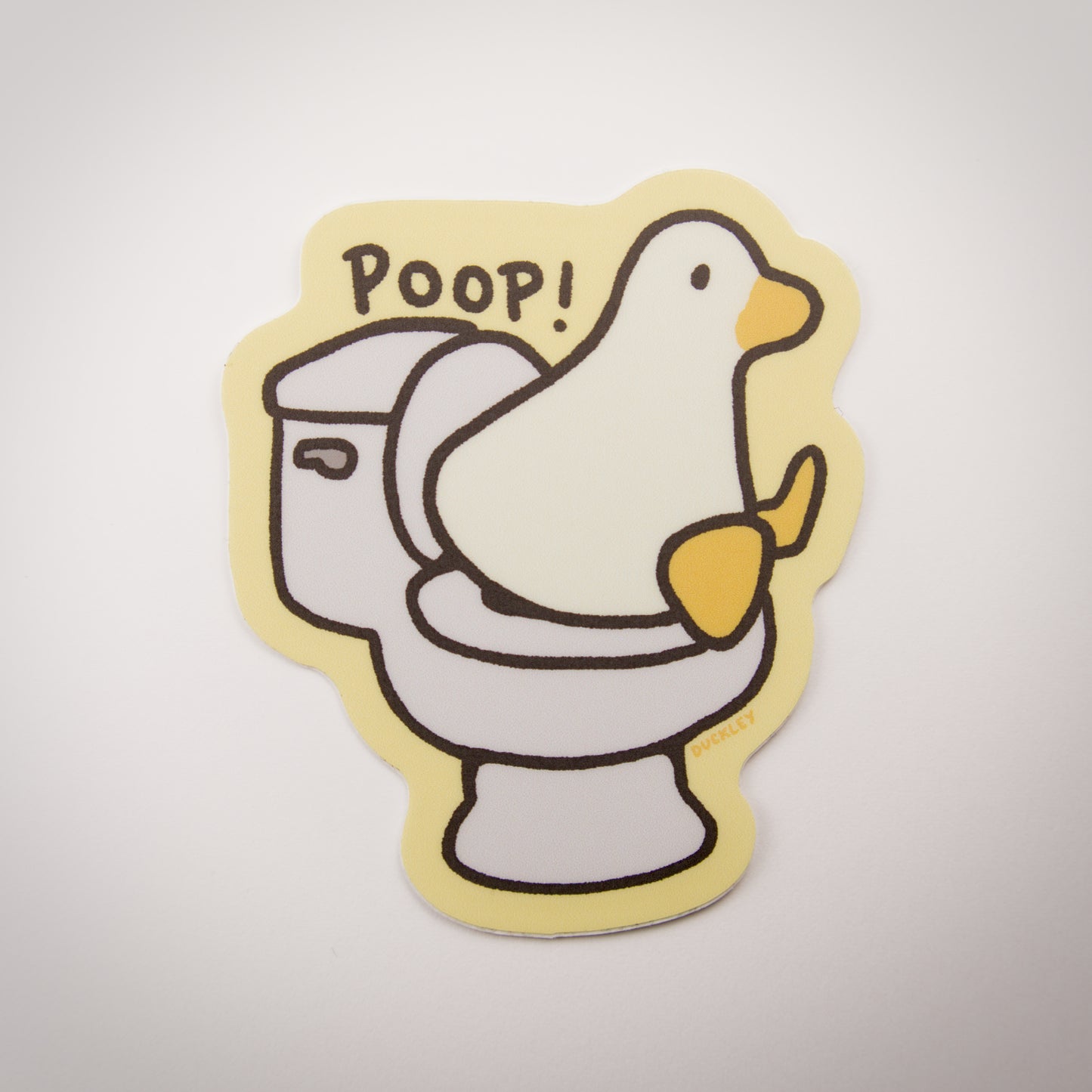 Poop! Duck Vinyl Sticker