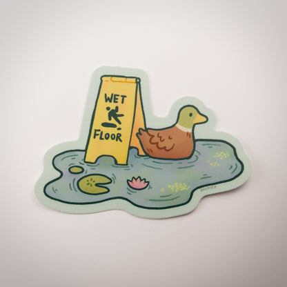 Wet Floor Vinyl Sticker