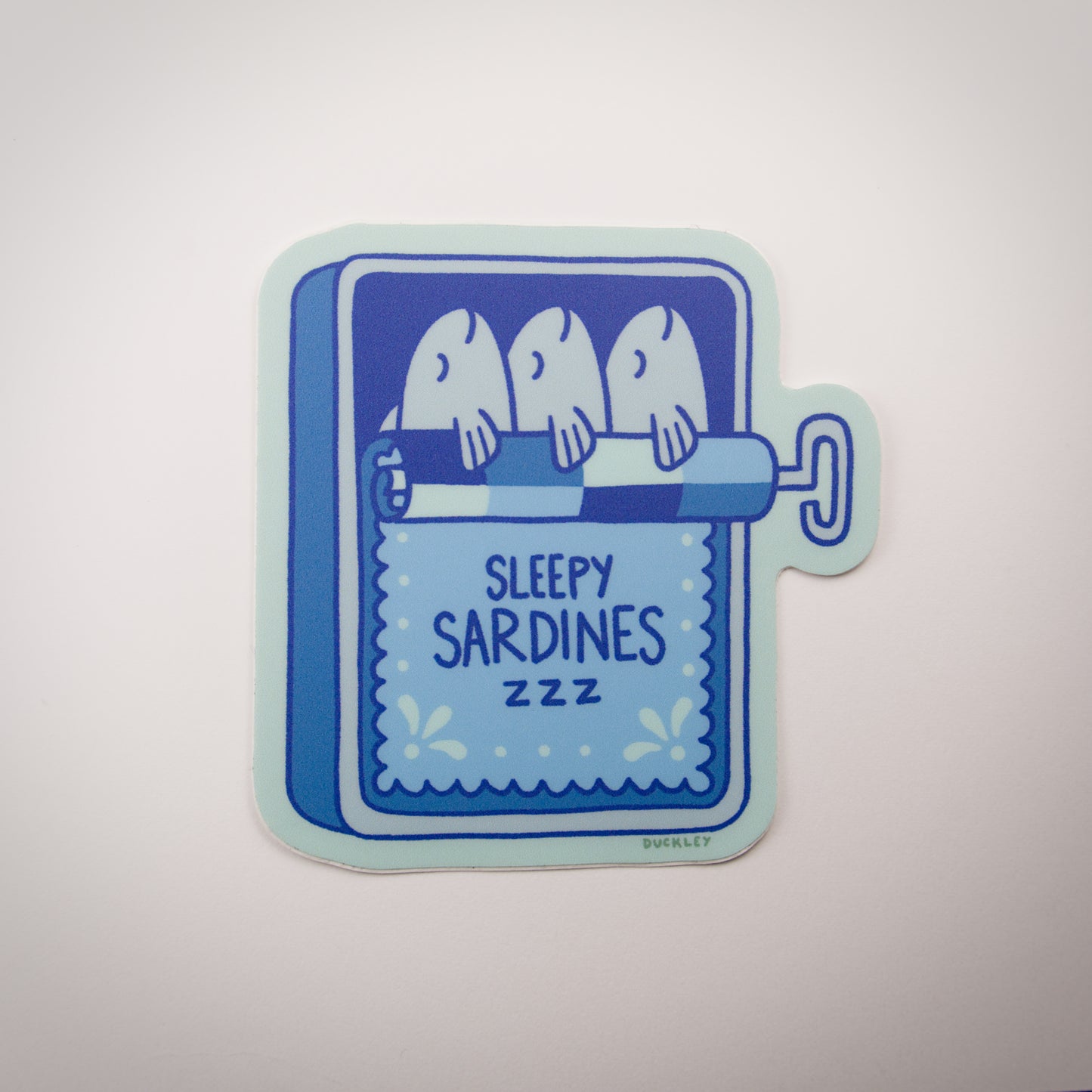 Sleepy Sardines Vinyl Sticker