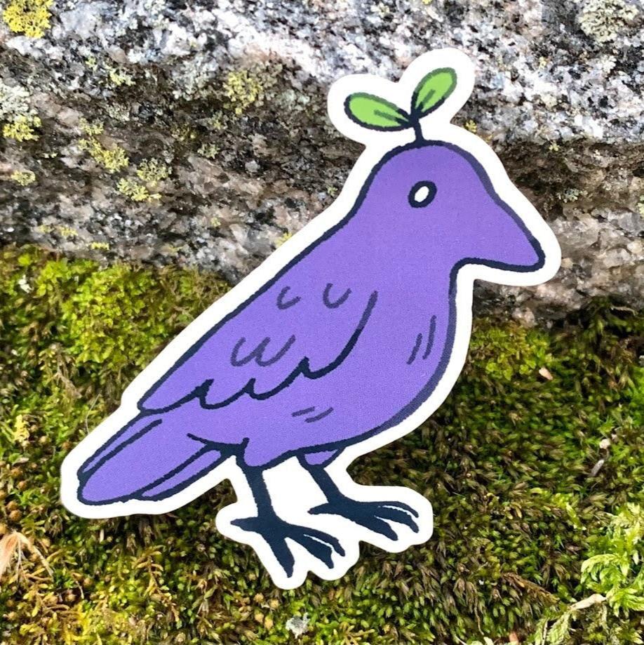 Grow Crow Vinyl Sticker