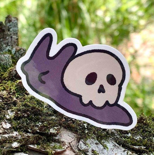 Skull Snail Vinyl Sticker