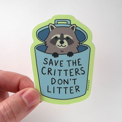 Save the Critters Vinyl Sticker