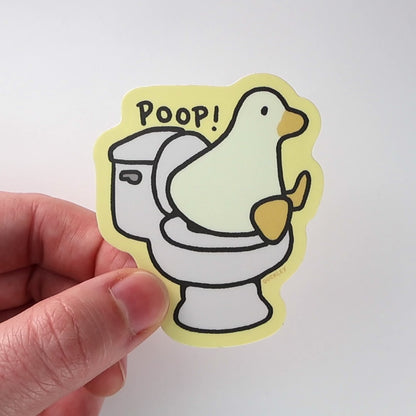 Poop! Duck Vinyl Sticker